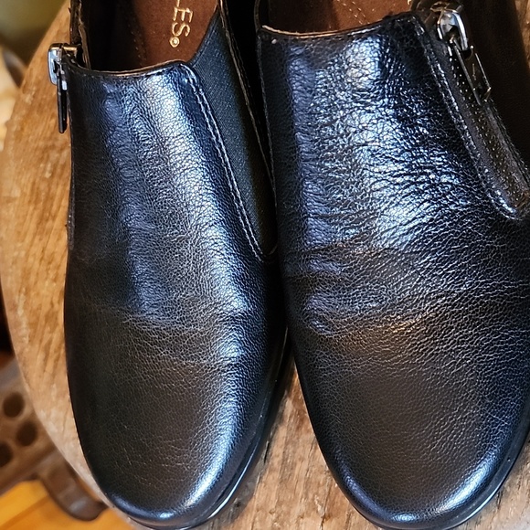 AEROSOLES leather loafers 7m black - Picture 6 of 11